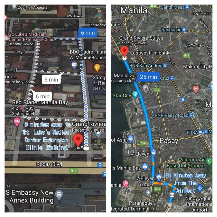 Grand Riviera Suites Comfy Condo Near Us Embassy Manila Bay Roxas Blvd Ermita マニラ市 エクステリア 写真